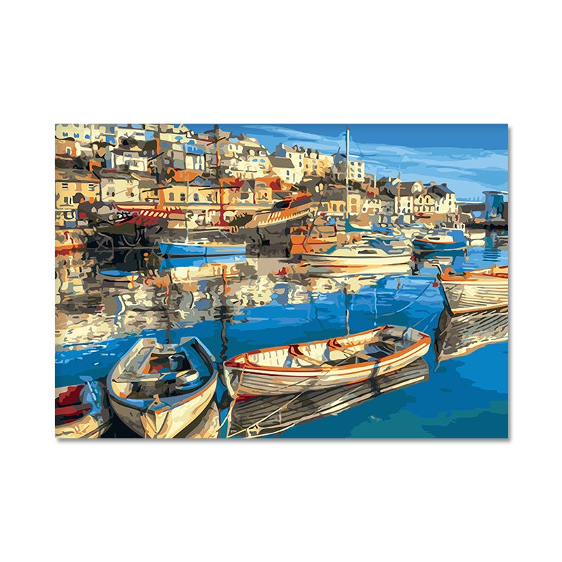 Digital Oil Painting Diy40 * 50 Cartoon Animation Abstract Painting Hand-Painted Fill Batch Of Oil Painting Simple - Image 1